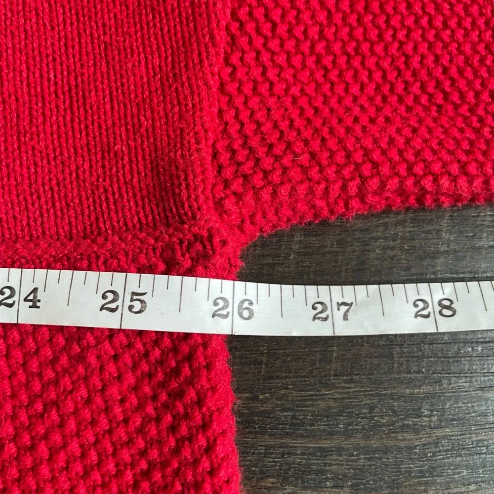 adidas Red Crewneck Sweater with Trefoil Logo